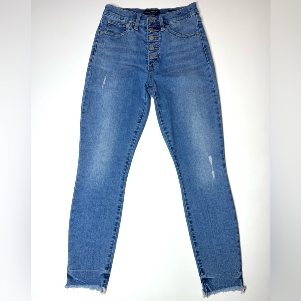 Lucky Brand Women's High Rise Bridgette Skinny Jeans Size- 6/28 Ankle - Picture 3 of 10